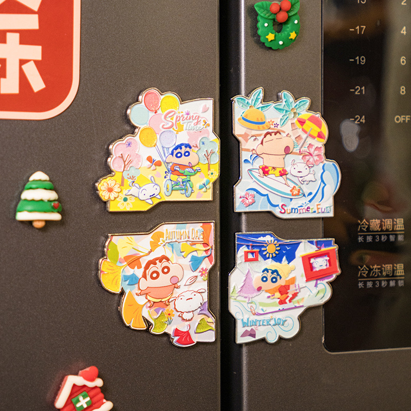 크레용 신짱 냉장고 자석 다용도 방수 강력 자석 자석 스티커 가정 장식 소프트 자석 귀여운 작은 선물
