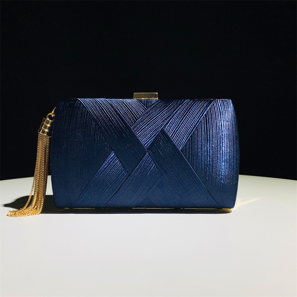 2025 New Cross-Border Pleated Clutch Evening Bag For Women, Elegant Party Bag For Wedding And Formal Gowns - Thumbnail 2