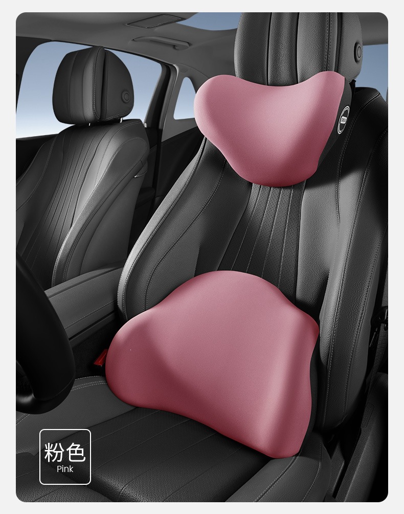 Car headrest with heating, electric massage, memory foam pillow, car seat neck heating pad, lumbar support, manufacturer OEM customization
