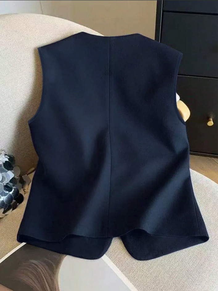 Chaleco elegante y ligero para mujer abrigo de lujo_voghion.com