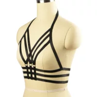 ZRF Fengtong Clothing ebay Сексуальный бюстгальтер с лямкой на шее в готическом стиле с эффектом пуш-ап без бретелек на косточках O0340.