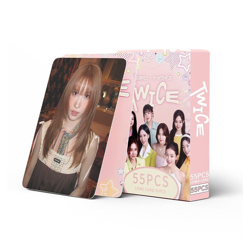 Cadena total, una gran cantidad de stock, 55 hojas de tinta BT SK IVE ATEEZ KPOP, estrellas coreanas alrededor de LOMO