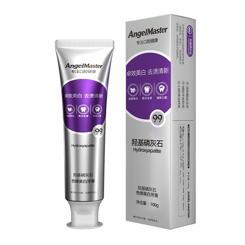 Hidroxiapatita bicarbonato de sodio color blanqueador pasta de dientes aliento fresco, limpio y limpio protector de encías protector de dientes fabricante