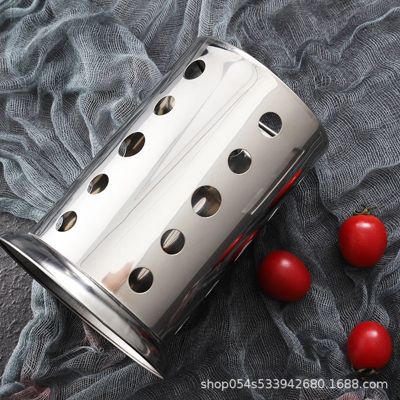 Acero inoxidable palillos titular mayor cocina palillos jaula vajilla jaula palillos titular oro restaurante tijeras clip caja de almacenamiento