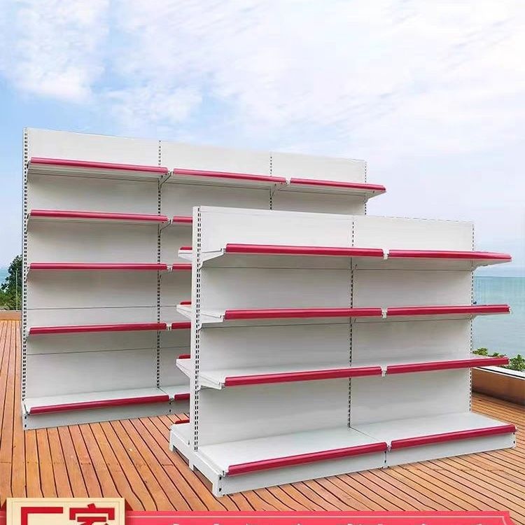 超市货架展示架加厚单双面小卖部商店多层便利店文具店