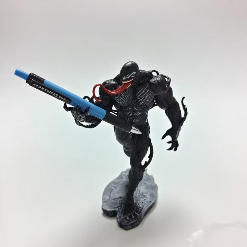 Marvel villanos de pie veneno 18cm modelo adornos como personajes de película cumpleaños hechos a mano