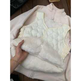 仅用于产品展示勿拍-不臃肿羽绒棉马甲女秋冬配大衣内搭马夹内胆