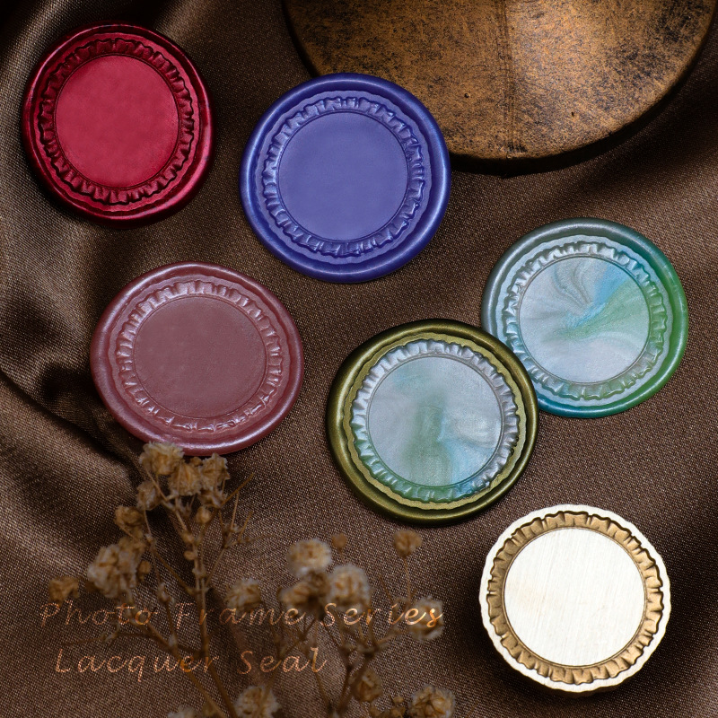 Sello de pintura al fuego cabeza de cobre Marco retro europeo Marco DE FOTOS serie especial en relieve sobre invitación fuego pintura sello cabeza