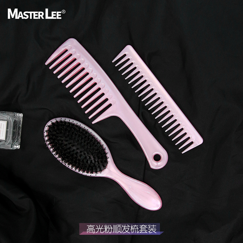 에어 쿠션 빗 마사지 4 종 세트 가정용 스트레이트 헤어 빗 매듭없는 곱슬 머리 넓은 이빨 빗 플라스틱 빗 도매