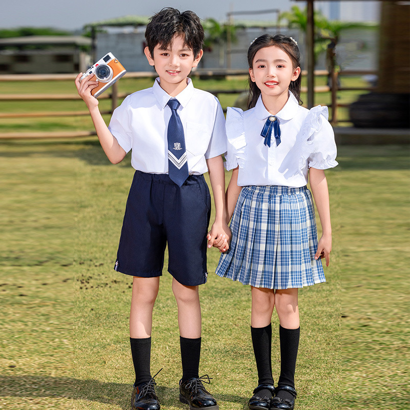 유치원 정원 의류 어린이 대학 영어 스타일 클래스 의류 초등 및 중등 학교 학생 교복 세트 읽기 합창 의류 공연 의류