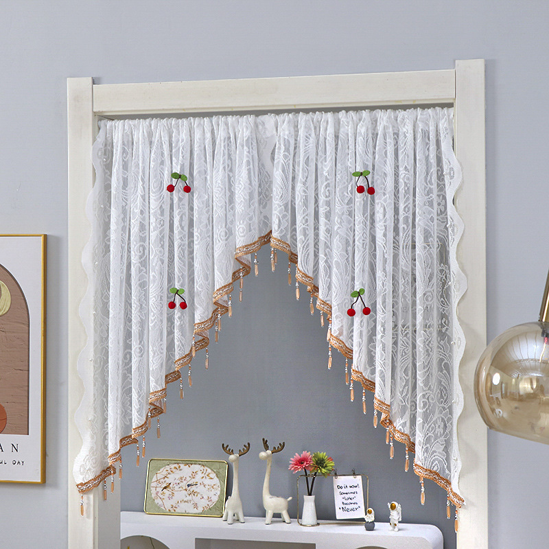 French Pastoral Four Seasons Curtain Door Curtain Half Curtain Bedroom Ugly Covering Decorative Curtain Curtain Kitchen Curtain Curtain Hanging Curtain