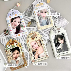 原創PVC卡套合集追星愛豆小卡飯卡校園卡收納卡包展示卡套掛件