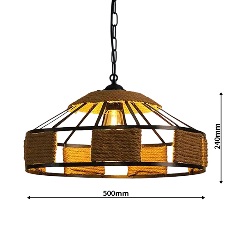 Tienda de ropa retro de campo estadounidense transfronteriza, restaurante creativo, cibercafé, bar, candelabro de cuerda de yurta