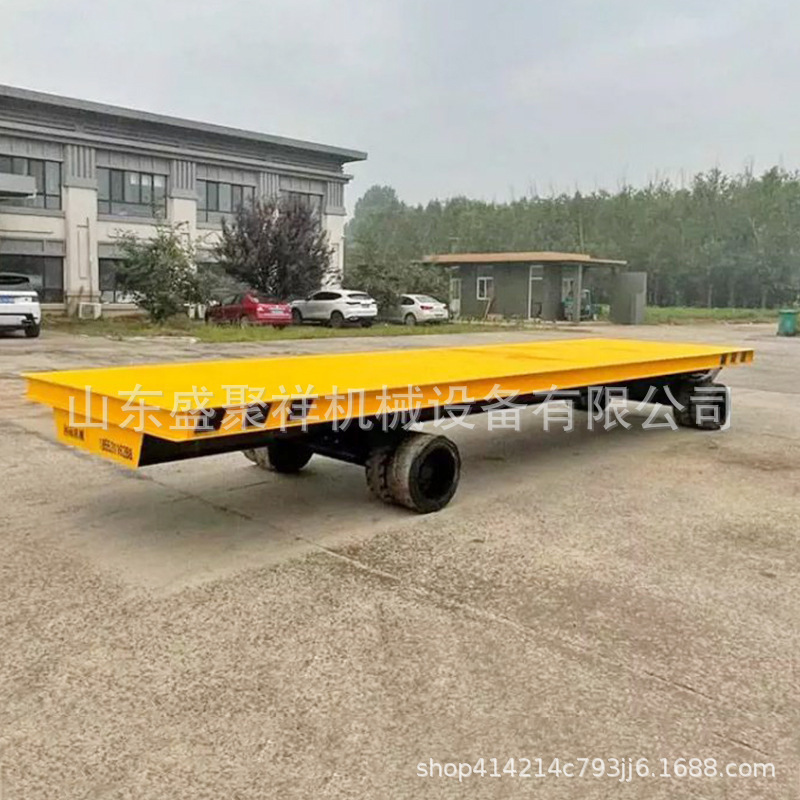 平板车运输重型车间机械牵引式工具车欧能10拖车厂区物料周转吨