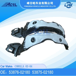 厂家直供叶子板内衬挡泥板适用于COROLLA 03-04年OE53875-02180