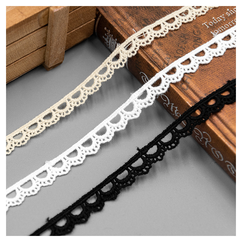 多龍ミルク糸透かし彫り水溶レース補助材料犬歯辺ロリータスカート刺繍織物生地