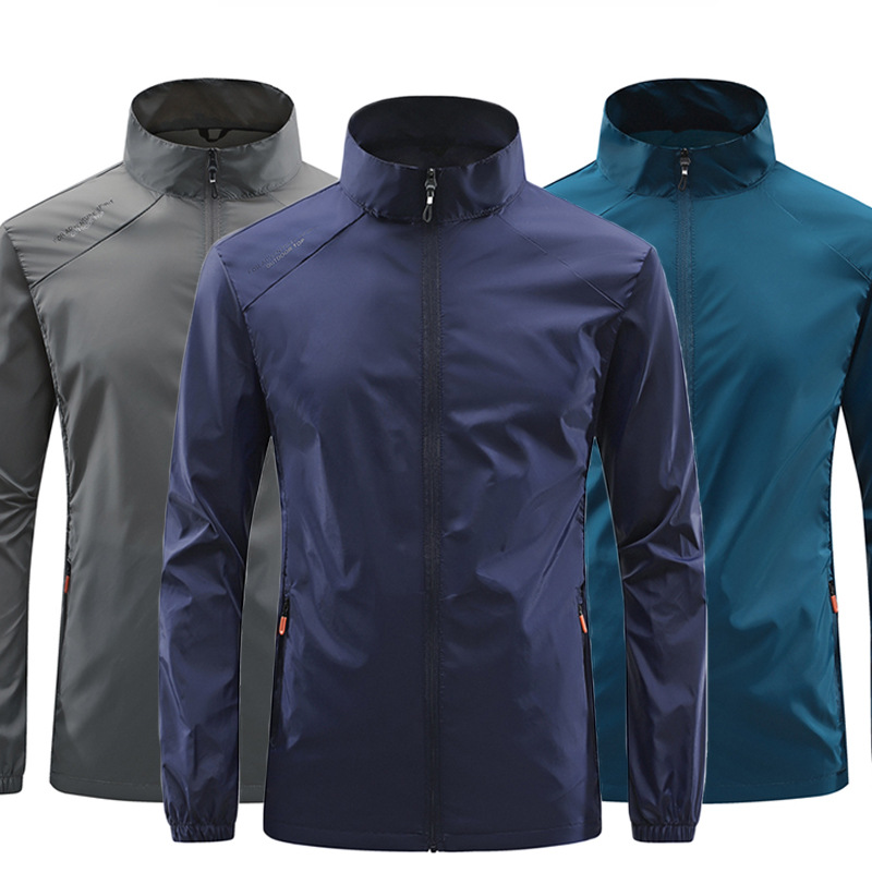 2025 Cross-Border Skin Clothing Men's Summer Thin Ice Silk Sun Protection Clothing Anti-Uv Fishing Clothing Breathable Sun Protection Clothing