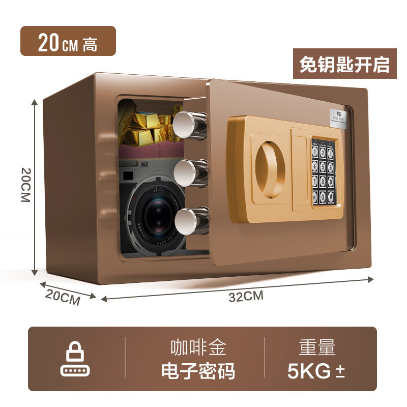 b20cm 커피골드 전자비밀번호 잠금해제(키프리)
