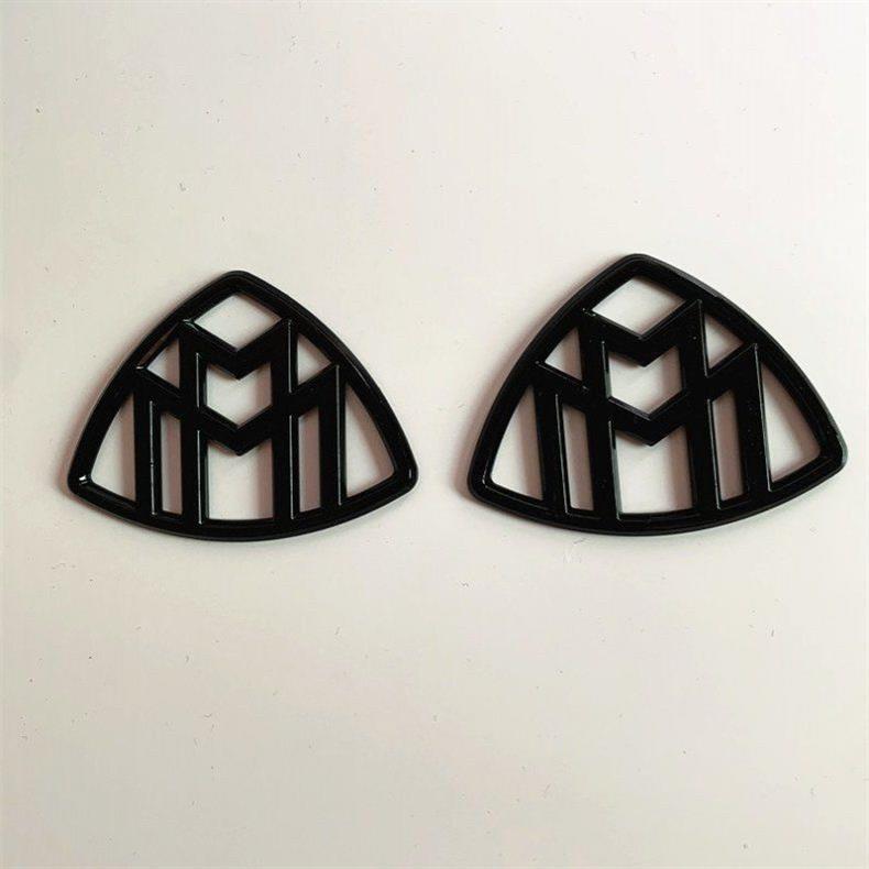 Mercedes-Benz Maybach emblem, S-Class S400 S450 S480 GLS, Mercedes-Benz E-Class modified with Maybach emblem, black
