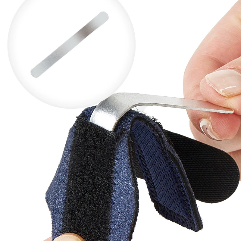Toe Splint Support Band, Adjustable Tension Strap, One Size (Blue/Black)