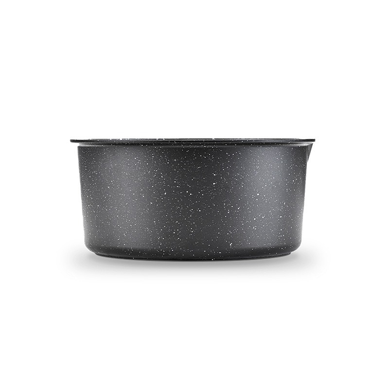 Juego de ollas antiadherentes de piedra médica transfronteriza, juego de ollas caseras, wok, ollas de sopa, pots de cocina
