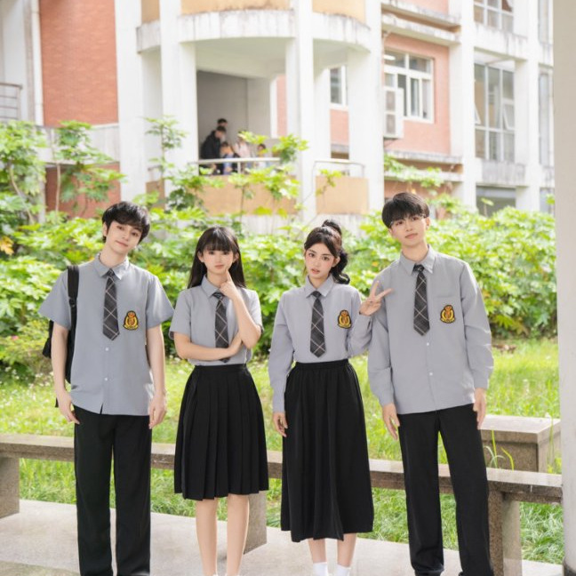 班服诗歌朗诵合唱团演出服装学院风初中生演讲高中生毕业校服套装|undefined