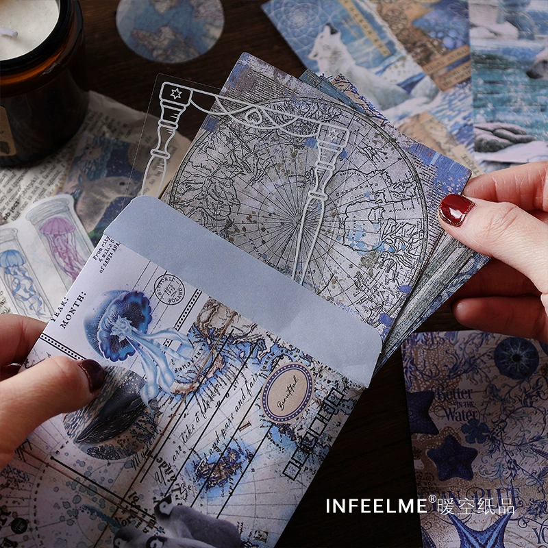 Декоративная бумажная тетрадь (Infeel.ME) Merchants Series — Справочник семьи Виктора, 100 листов, 4 обложки
