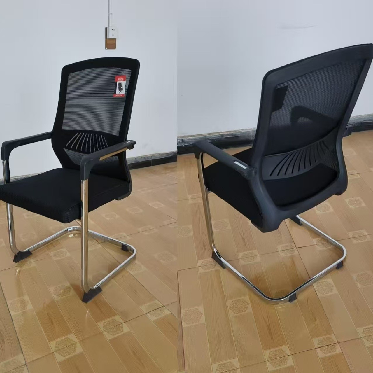 Mesh negro asiento negro tubo de aluminio espesor de pared 1.0