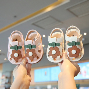 Summer Toddler Shoes Toe Sandals Baby Call Shoes Soft Sole Cute Girl Baby Toddler Princess Shoes 0-2 Years Old