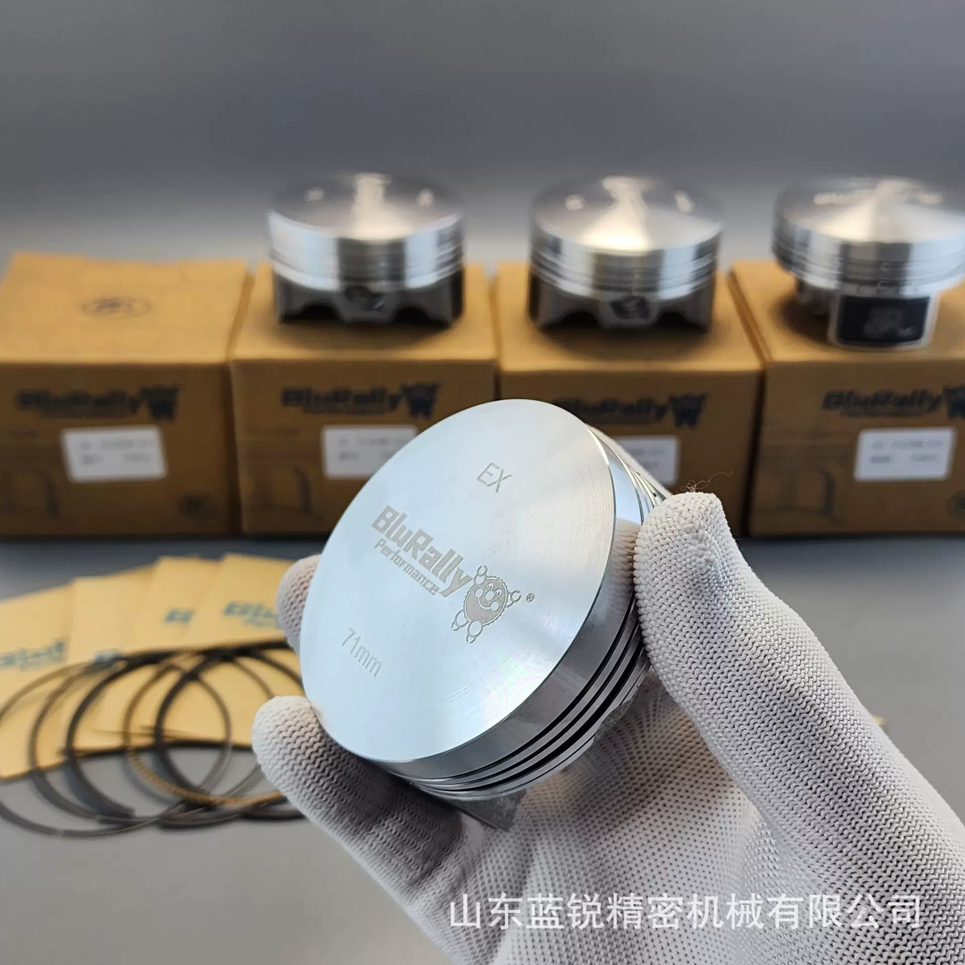 67-71mm超级铸造活塞 14mmDLC活塞销 平顶摩托车赛车活塞套装