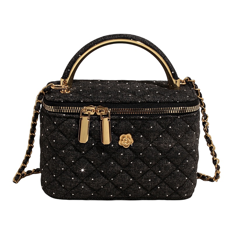 Bolso de cadena de moda de diamante para mujeres 2026 nuevo estilo pequeño bolso de viaje diario bolso de ocio simple bolso de mujer image 11