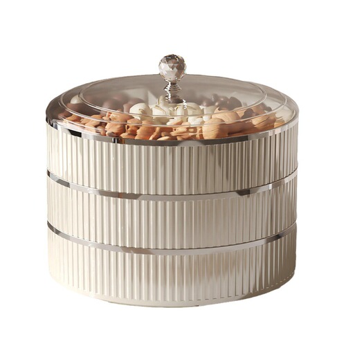 Fruit Bowl Dry Fruits Bowl New Home Use Living Room Restaurant Tea Machine Luxury Divided Snack Candy Storage Nut Display Box