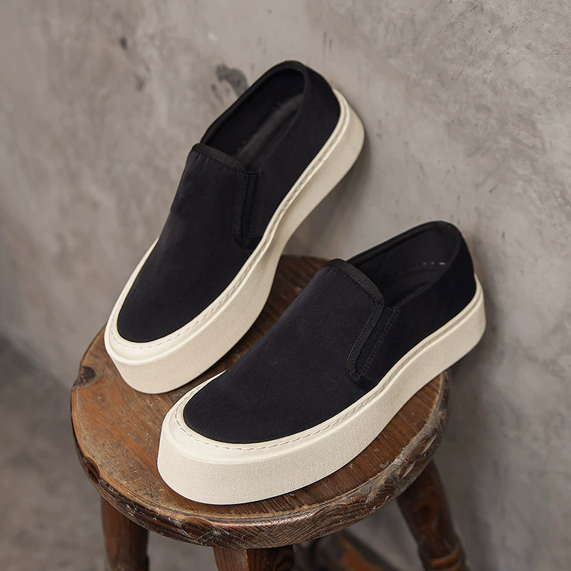 Управляемые 158, модные уличные кроссовки на толстой подошве, новинка лета 2024, европейские и американские модные универсальные лоферы для мужчин