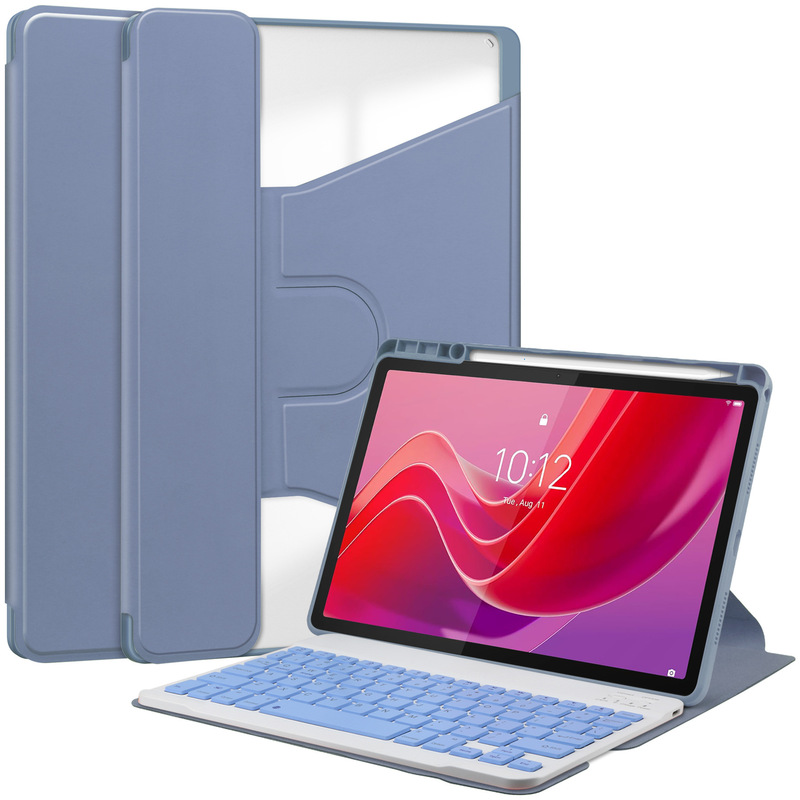 Suitable for Lenovo Xiaoxin Pad Rotating Acrylic Tablet Case Tab M11 Bluetooth Keyboard with Pen Slot Protective Cover