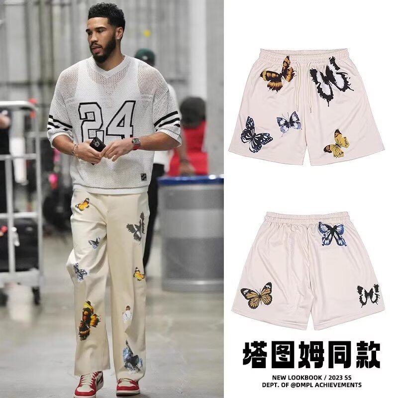 Tatum Butterfly Style Men's Basketball American-Style Shorts Sports Shorts Knee-Length Running Fitness Sports Shorts