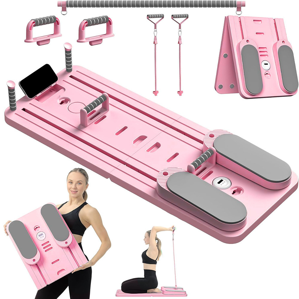 Transfronterizo multifuncional abdominal Pilates yoga conjunto de forma de cuerpo 7 en 1 estiramiento plegable placa de flexiones para el hogar image 11