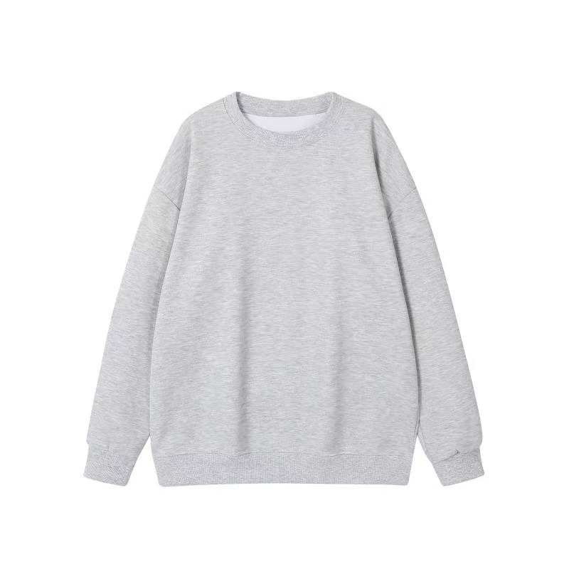 플로럴 그레이 라운드 넥