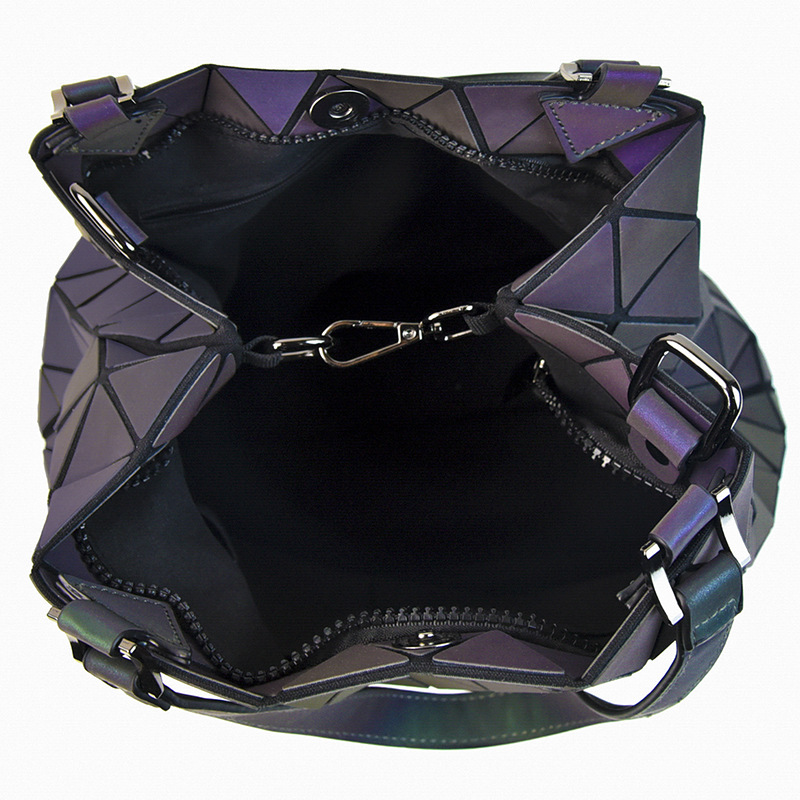 Borsa a tracolla geometrica luminosa donna borsa a secchiello_voghion.com