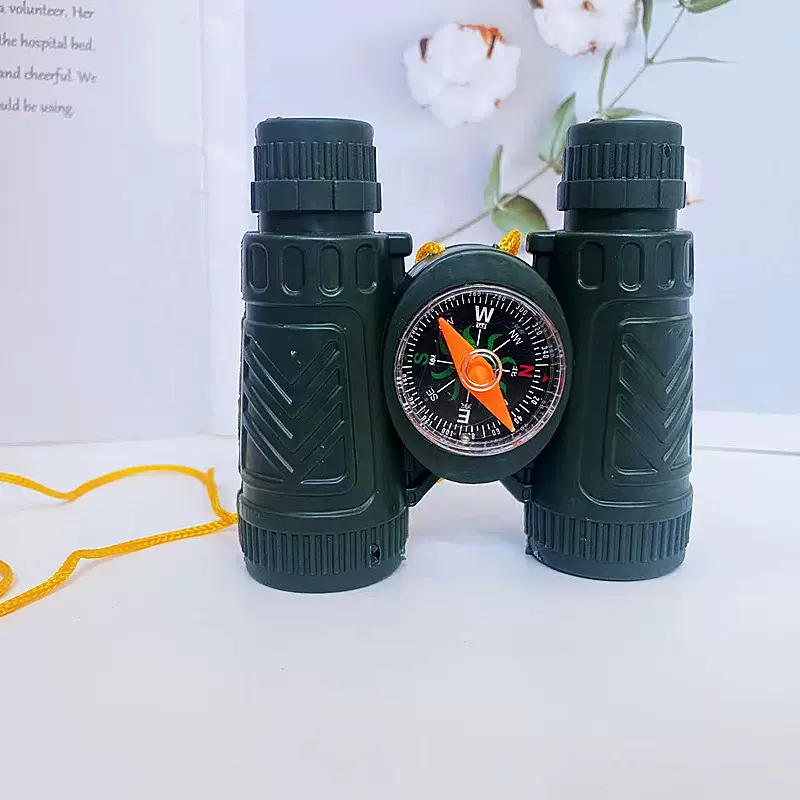 指南针望远镜  塑料双筒望远镜  儿童玩具 一元店货源批发