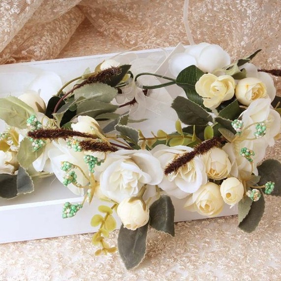 Blumenhaarkranz Für Braut Und Brautjungfern Im Boho-stil_voghion.com