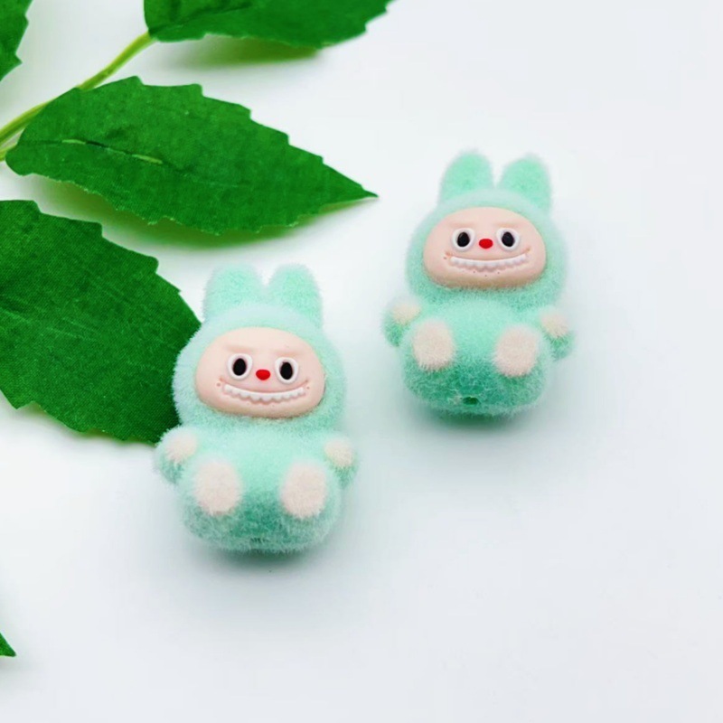 クロスボーダー漫画植毛座り姿勢小さな布ビーズペン diy キーホルダーアクセサリー携帯電話チェーンルースビーズジュエリー|undefined