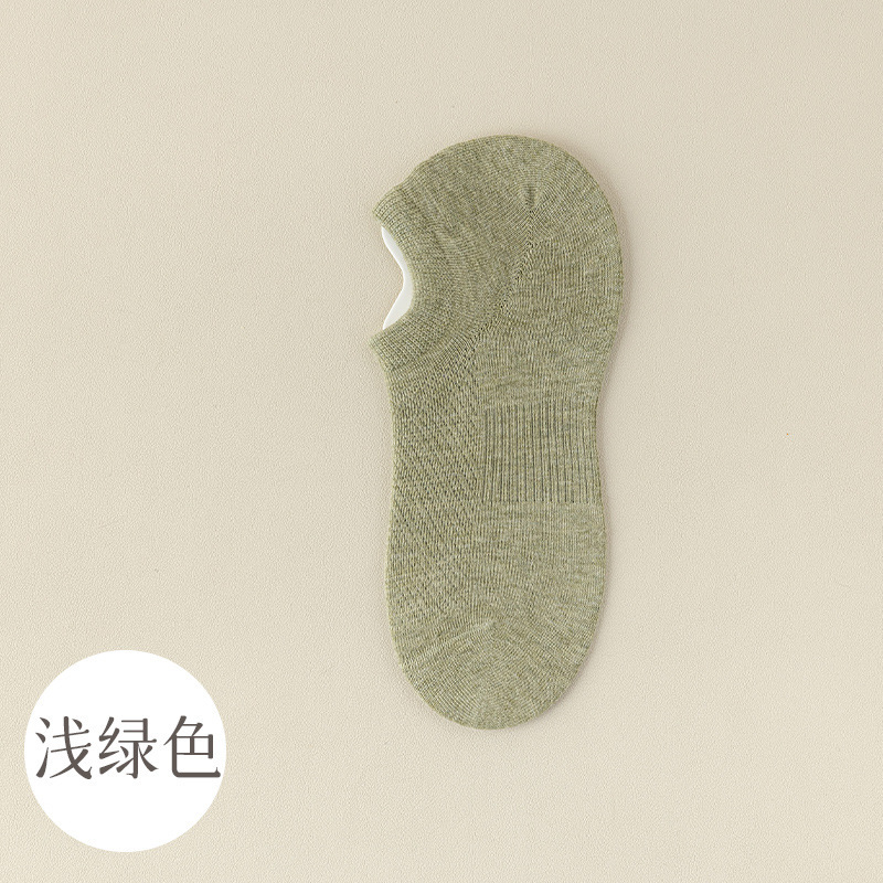 靴下の女性の船の靴下の春夏の滑り止めは綿の骨なしの抗菌防臭と汗を吸う浅い口の網の目の見えないソックスと落ちません。|undefined