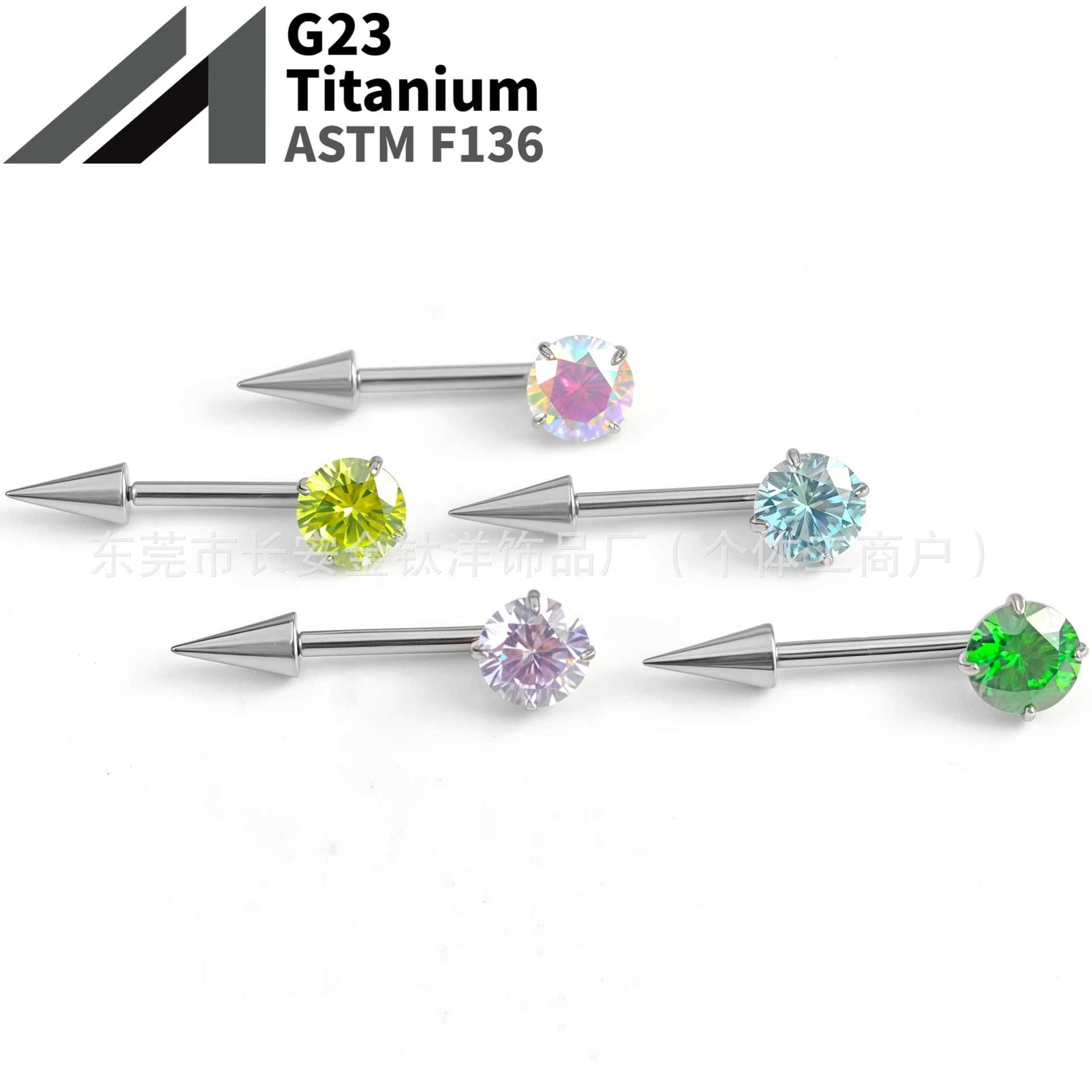 16G labret stud size and finish detail
