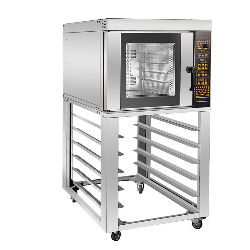 Qianmai SCVE - 5C horno de circulación de aire caliente de cinco placas para horno de pan comercial de gran tamaño para pastel y equipos de cocción de pizza
