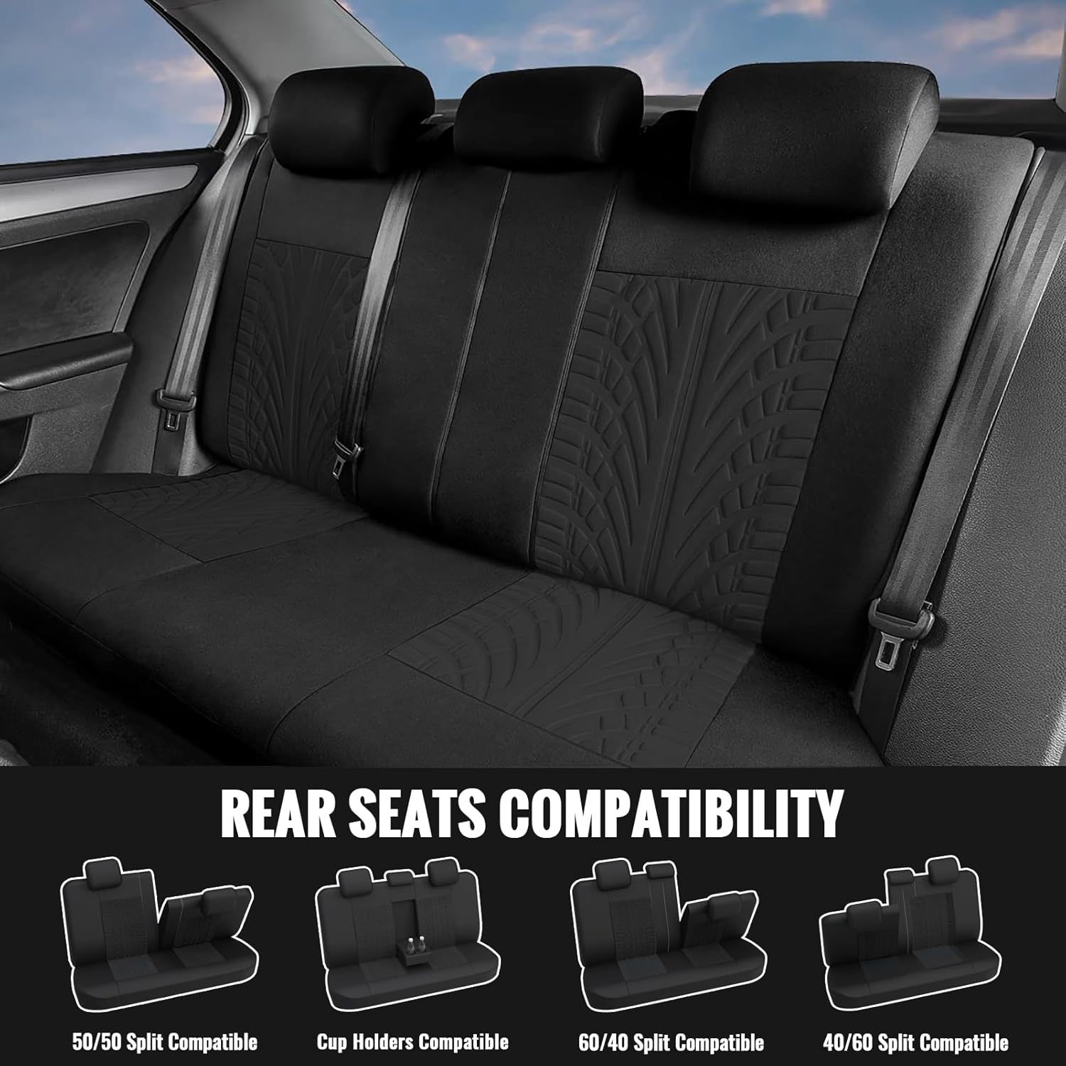 Cross-Border Hot-Selling 3D Letter Universal Car Seat Cover Cushion for Amazon, Temu, Mercado, Europe and America