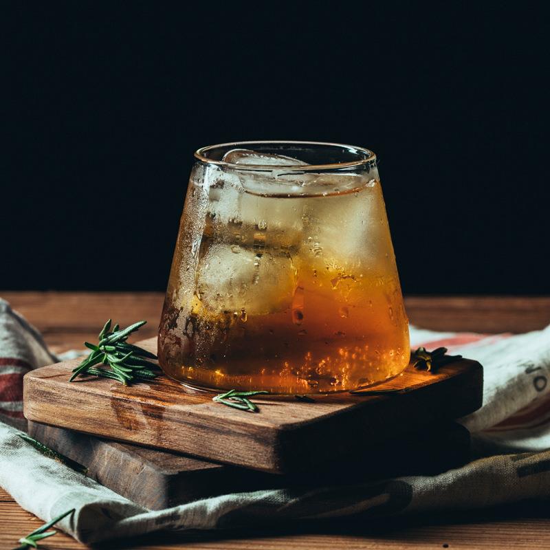 Jinbaijia borosilicato Fuji montaña vidrio creativo red rojo hogar whisky cerveza jugo bebida taza