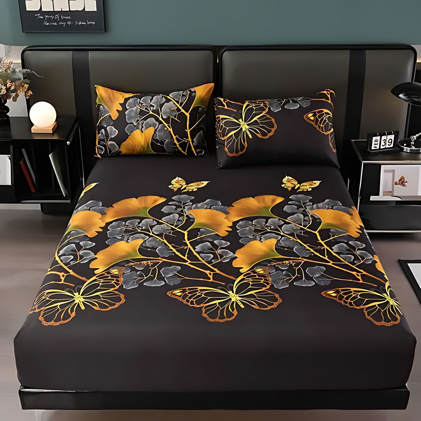 TEMU / JIT simple viento de alta definición impresión digital cama cómoda camisa colchón kit para hacer dibujos