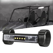 适用UTV全地形车配件白/红/黄/绿色12V顶灯多功能防滚架灯环绕灯