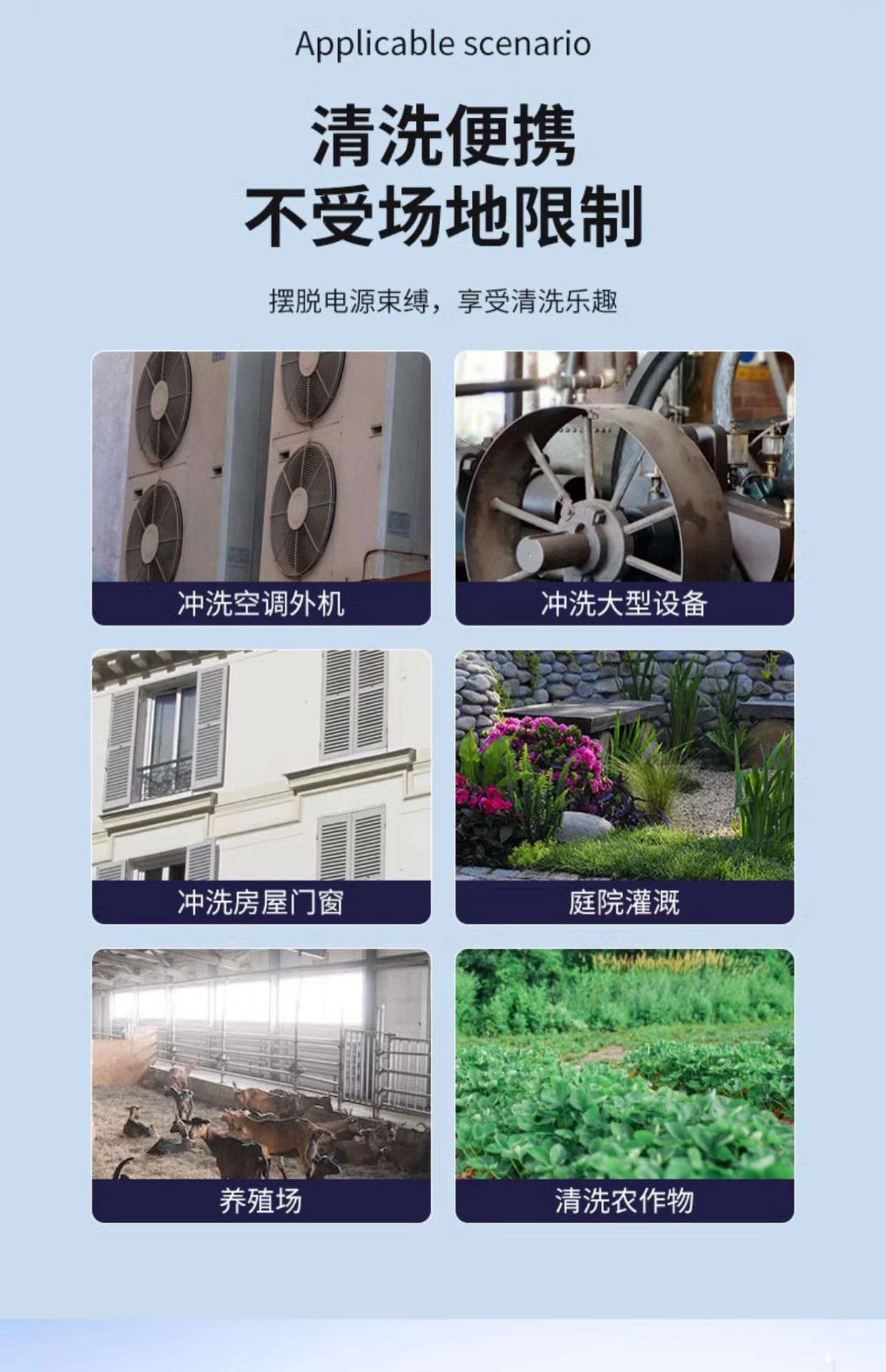 Suitable for Wireless High-Pressure Car Washers, Portable Water Guns, Household Powerful Car Brush Pumps, Car Wash Tools, Lithium Battery Washers