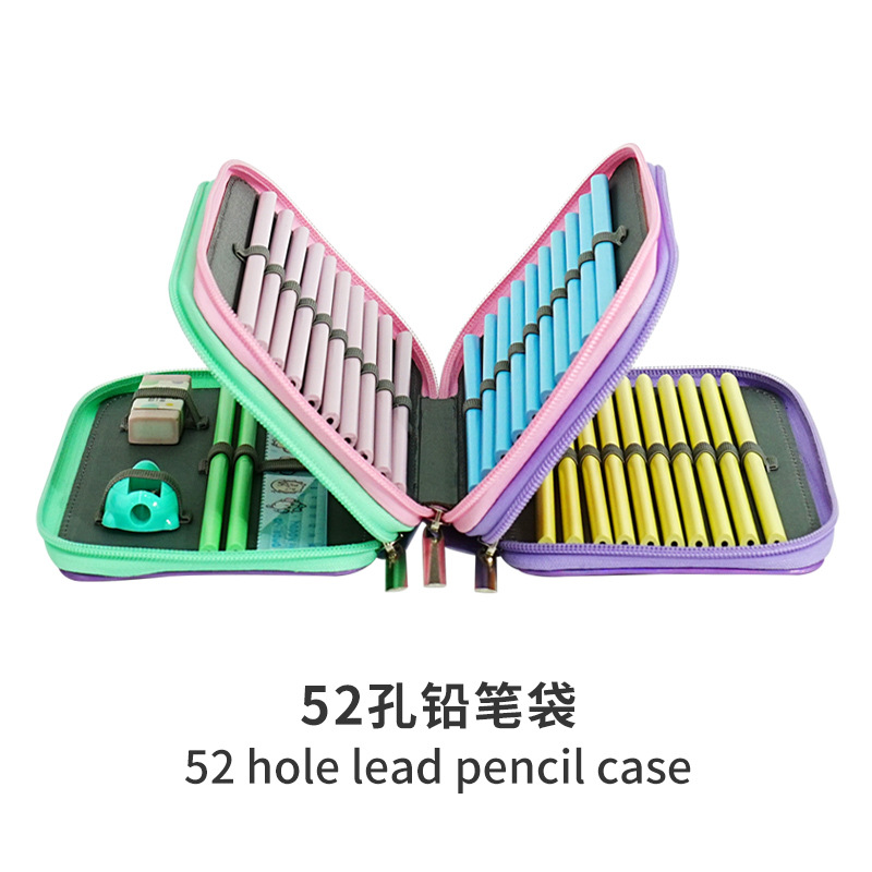 Bolsa de lápiz de arte a prueba de caídas a prueba de choque bolsas de lápiz de color bolsas de lápiz coreanas de papelería para niñas caja de lápiz